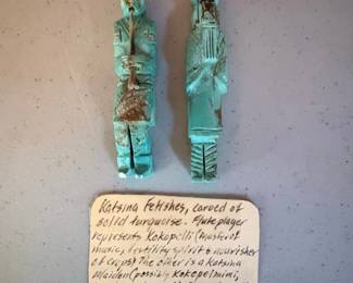 Katsina Fetishes  Kokopelli and Maiden