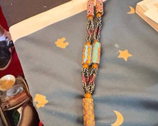 African Trade Bead Millefiori Necklace