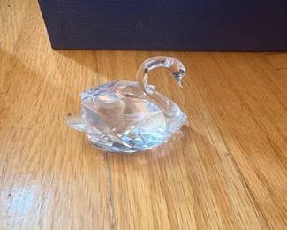 Swarovski Crystal Swan Figurine 