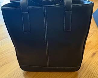 Coach Bleecker Black Leather Tote Bag