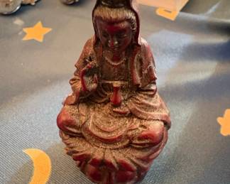Carved Wooden Figure of Guanyin