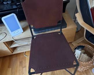 Leather Sling Dining Chair