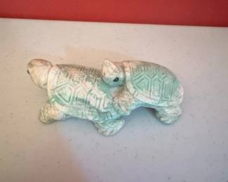 Carved Stone Turtle Figurine