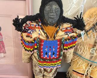 Sioux Beaded Hide Doll