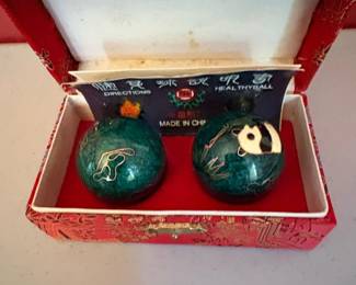 Chinese Health Balls with Decorative Box