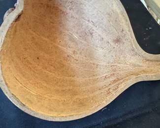 Vintage Peruvian HandCarved Gourd Vessel third image