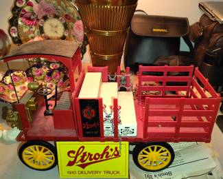 Vintage Strohs Plastic Delivery Truck 