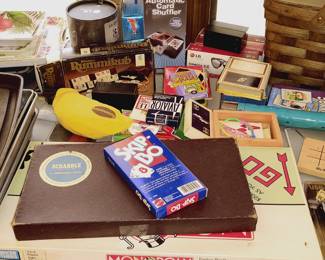 Vintage Scrabble, Monopoly. Games, Cards etc 