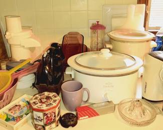 Crock Pots, Mixers, Vintage Visions Bakeware, Purple