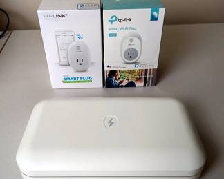 TP-Link Smart Plugs, Qty 2, And UV Phone Sanitizer