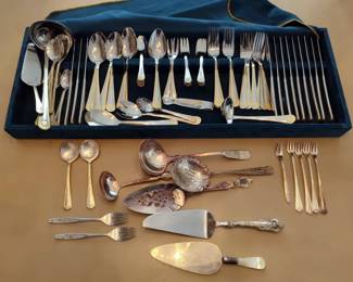 Casa Milano Stainless Steel Flatware And Silver Plate Utensils, Contents Of Drawer, Aico Drawer Insert Not Included
