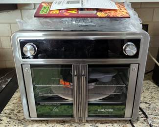 Kalorik Maxx 26 Qt Flex Sync Air Fryer Oven With Accessories And Paperwork