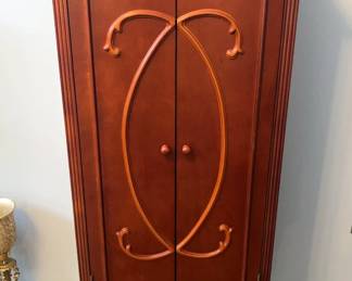 Wood Storage Cabinet With 2 Doors And Metal Base With Legs, 54" x 24" x 11.25"