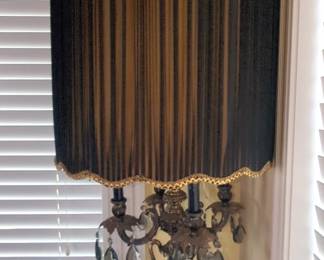 Brass Decorative Lamp With Marble Base