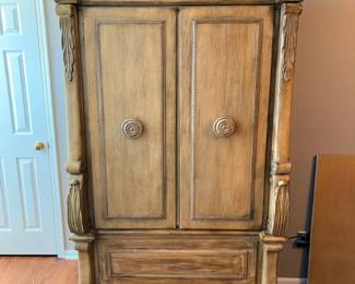 Wood Armoire Dresser, 83" x 40" x 20"