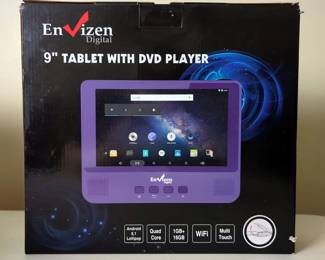 Roku Ultra, Sony Portable DVD Player, And Envizen Digital Tablet With DVD Player, All In Box