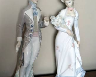 Zaphir Porcelain Figurines, Qty 2, Approx 14"