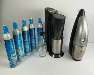 SodaStream Machine with CO Canisters, Bottle Handheld Vacuum