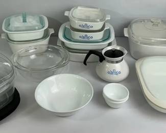 CorningWare Blue Cornflower Bakeware Kitchenware Lot