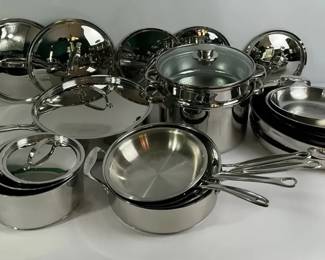 Cuisinart Stainless Steel Cookware, Pots, Pans Lids Induction Ready