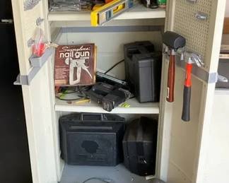 Tool Lot Nail Gun Power Tools Hand Tools Charger Levels Garage Workshop Bundle