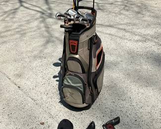 Golf Club Set w Bag Drivers Irons Headcovers Mens Complete Starter Set