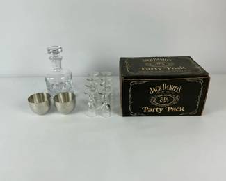 Jack Daniels Old No. 7 Party Pack Bar Set Decanter Glasses Lot