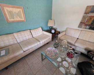 Mid-century couches and tables