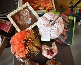 Halloween and Thanksgiving decor