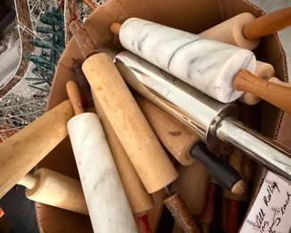 lots of rolling pins
