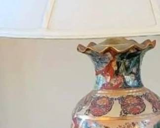 Asian Porcelain Lamp $85