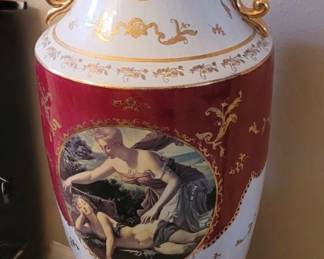 Large Porcelain Floor Vase $385. Vase is over 3ft tall