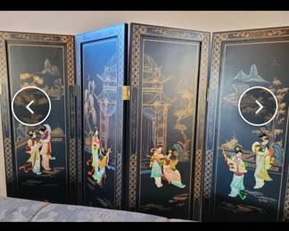 Asian Room Divider Mother of Pearl Inlay $325