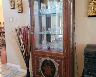  French Kingwood Display Cabinet $500