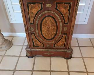 Larry Flynt- Napoleon Style Gilt Marquetry Cabinet $275