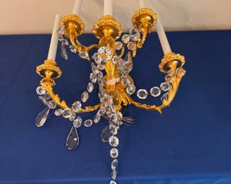 GILT & CRYSTAL SCONSE