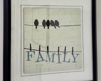 "Bird Talk III" Framed Print