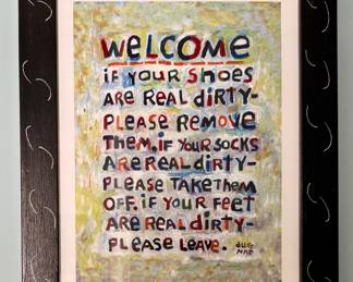 "Welcome" Framed Print