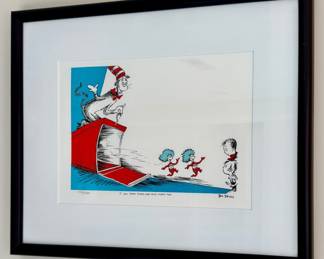 "I Call Them Thing One And Thing Two" Signed & Numbered Lithograph