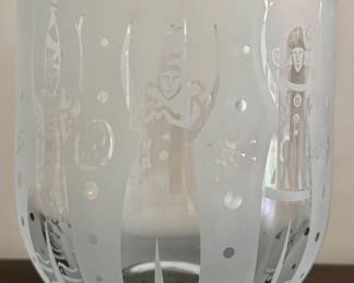 Leandra Drumm Etched Glass Bowl