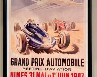 Grand Prix Automobile Framed Print