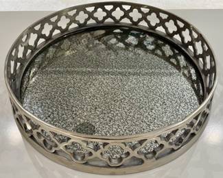 Decorative Tray with Pierced Edge