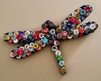 Artisan Crafted Dragonfly, Signed