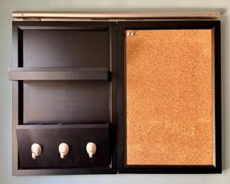 Pottery Barn Bulletin Board with Key Storage