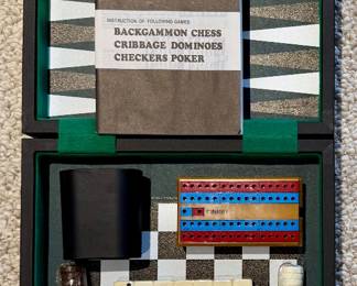 New Backgammon, Chess & Checkers Set