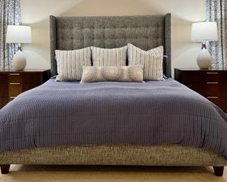 Ethan Allen Upholstered King Bed