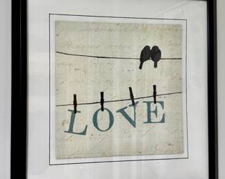 "Bird Talk II" Framed Print