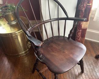 Antique Sack Back Windsor Armchair