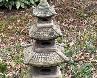Japanese Stone Pagoda Lantern