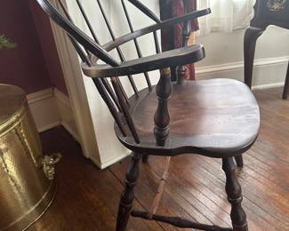 Antique Sack Back Windsor Armchair
